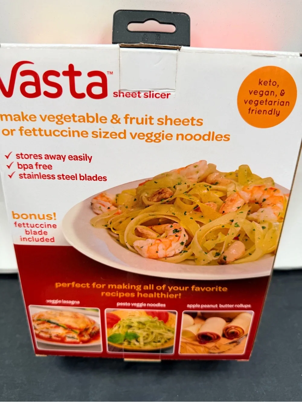NIB Vasta Veggie & Fruit Sheet Slicer
